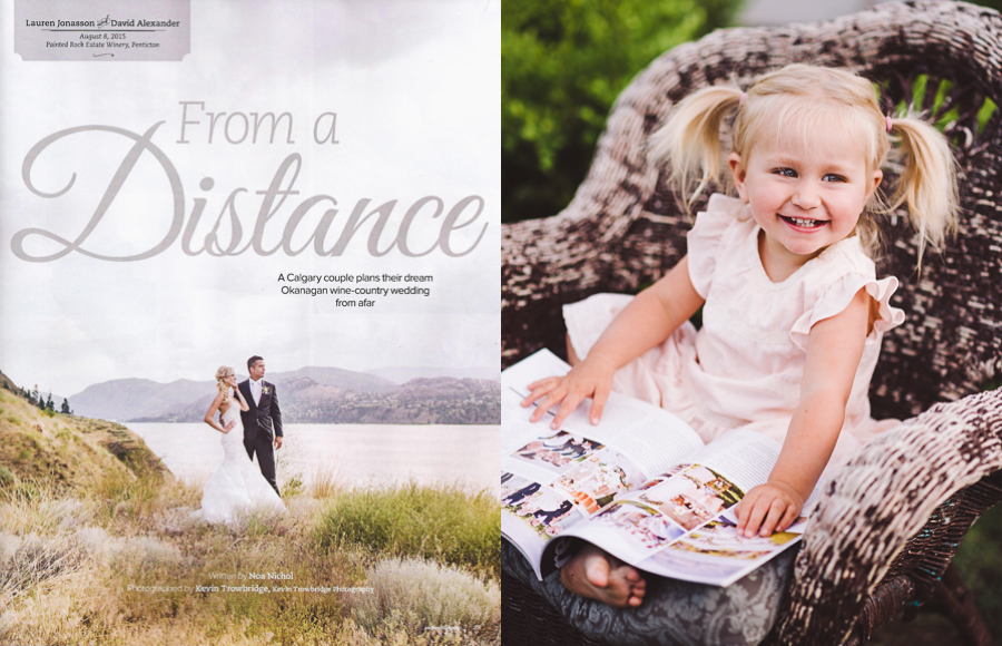 Published In Real Weddings Magazine Okanagan Wedding